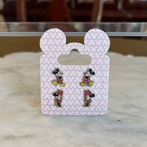 Authentic Original Disney Parks Mickey❤️Minnie Mouse Earrings Set‎
